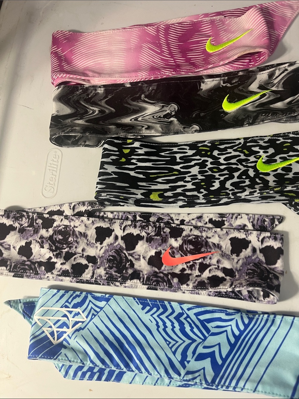 5pc Nike workout headbands head wrap head gear workout apparel NIKE 649